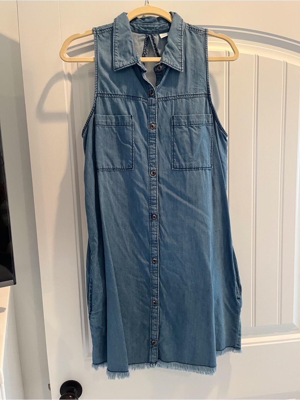 Abound Sleeveless Denim Mini Dress - Blue